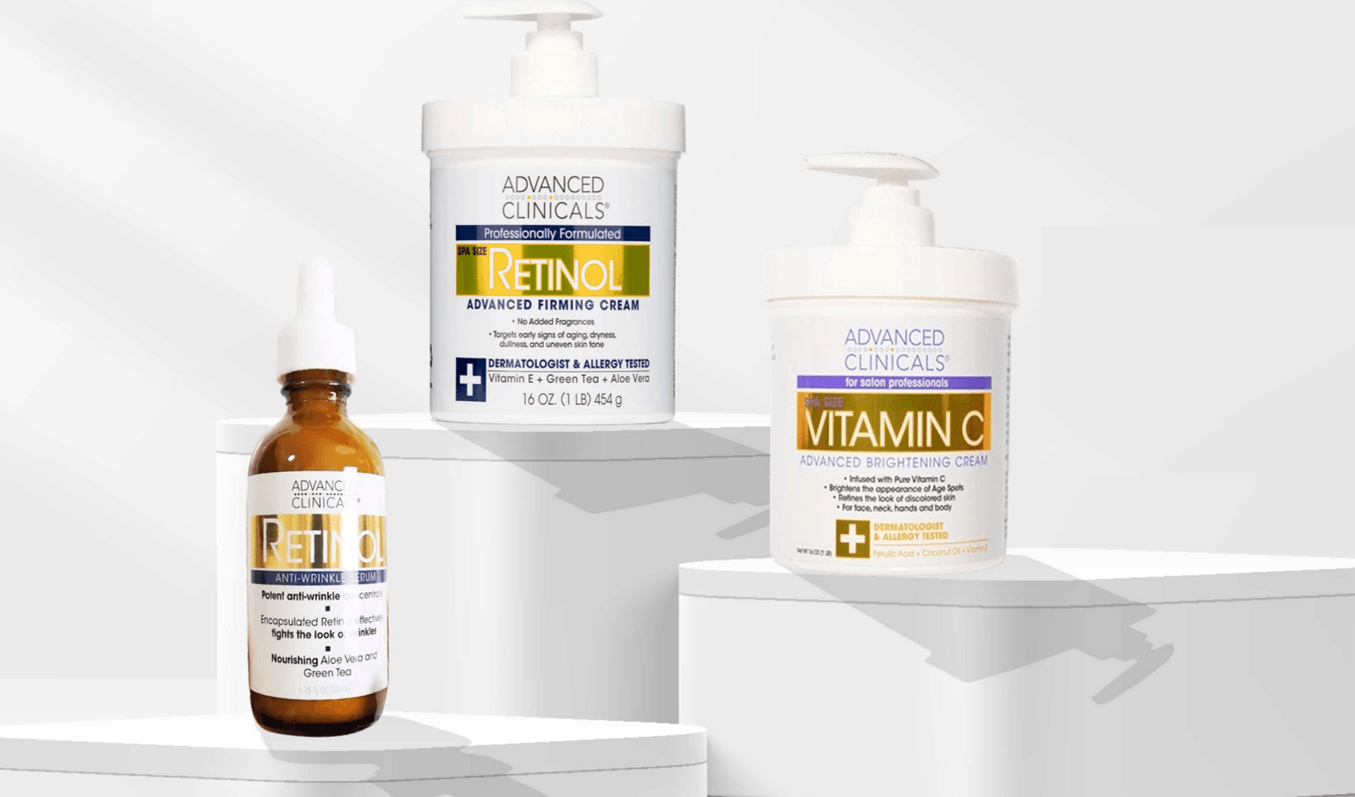 【新品未開封】ADVANCED CLINICALS レチノール 3個セット 新品未開封】ADVANCED CLINICALS レチノール 3個セット-日本の