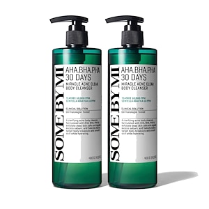 AHA BHA PHA 30デイズミラクルアクネクリアボディクレンザー, 400g, 2個