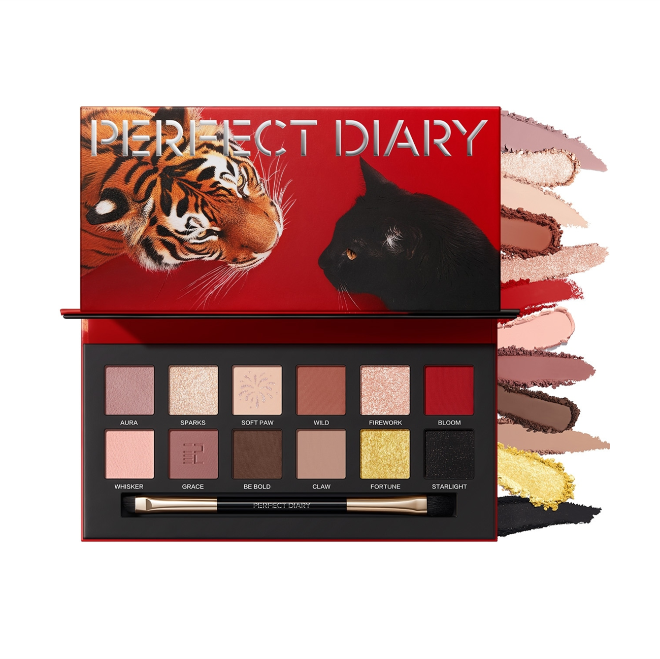 【新品未使用】PERFECT DIARY 動物アイシャドウパレット 14個 エクスプローラ動物アイシャドウパレット