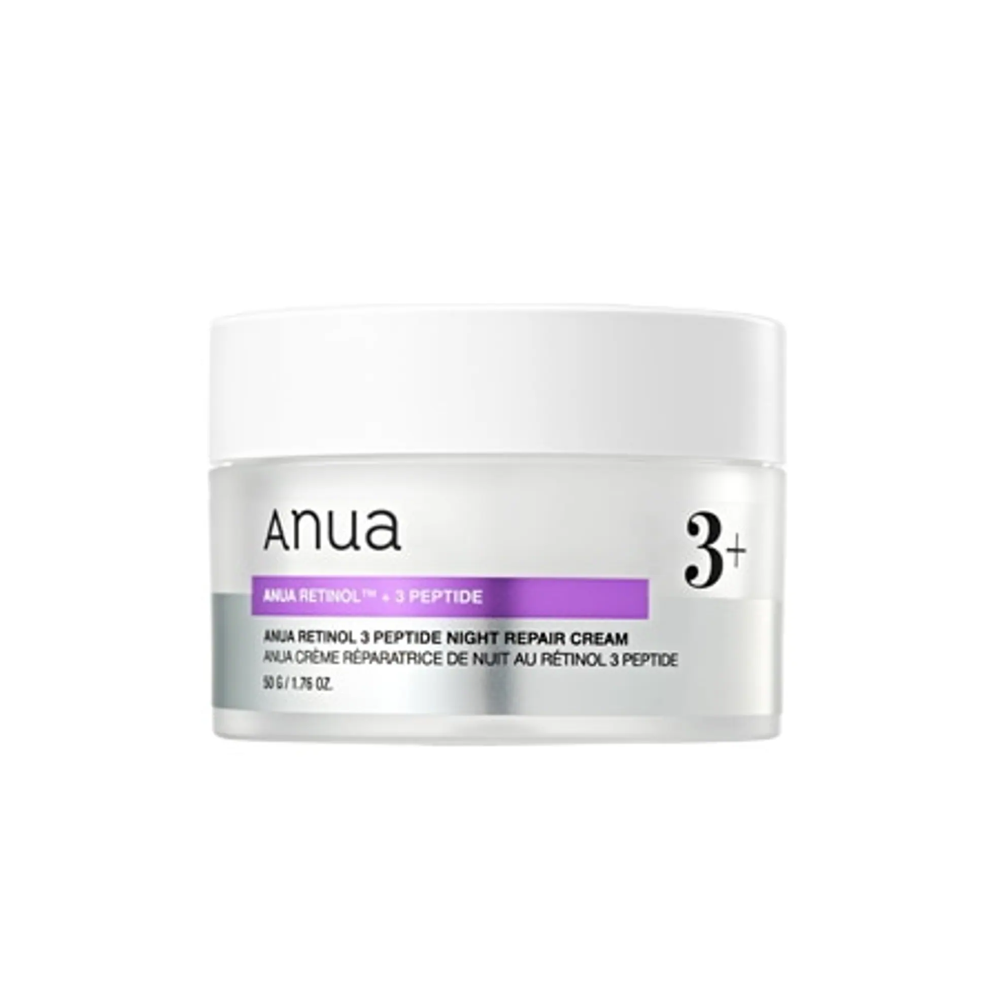 レチノール3ペプチドナイトリペアクリーム, 50g