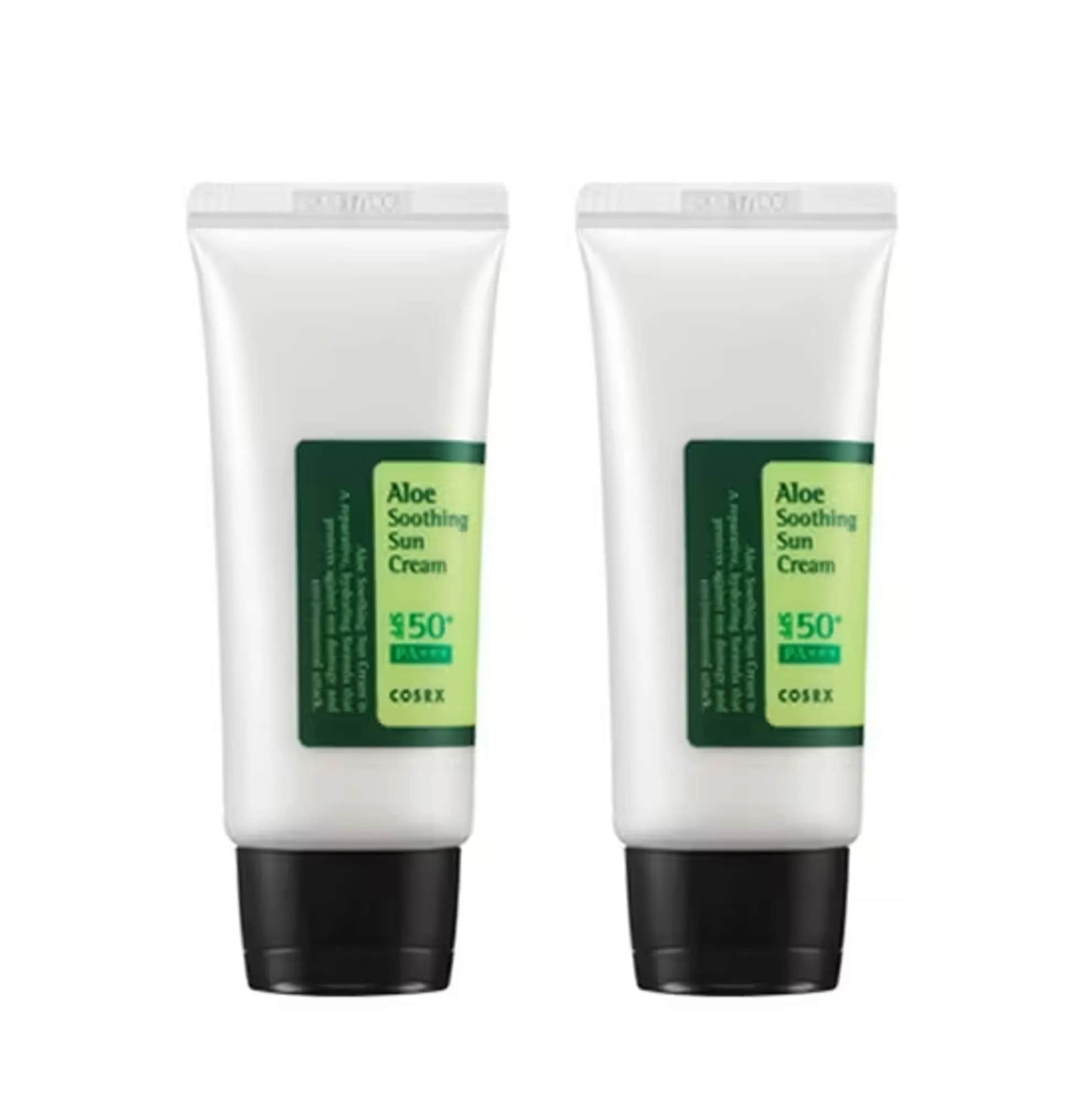 アロエスージングサンクリーム [SPF50+/PA+++], 50ml, 2個