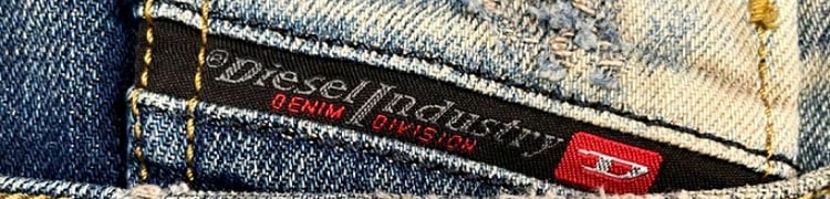 DIESEL』パーカー レザーパッチ 羊革 プルオーバー ブラック 【M】-