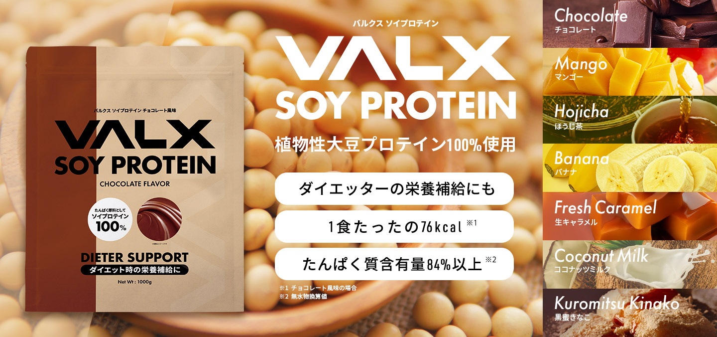 上質で快適 VALX プロテイン (50食分 チョコレート風味 バルクス SOY 