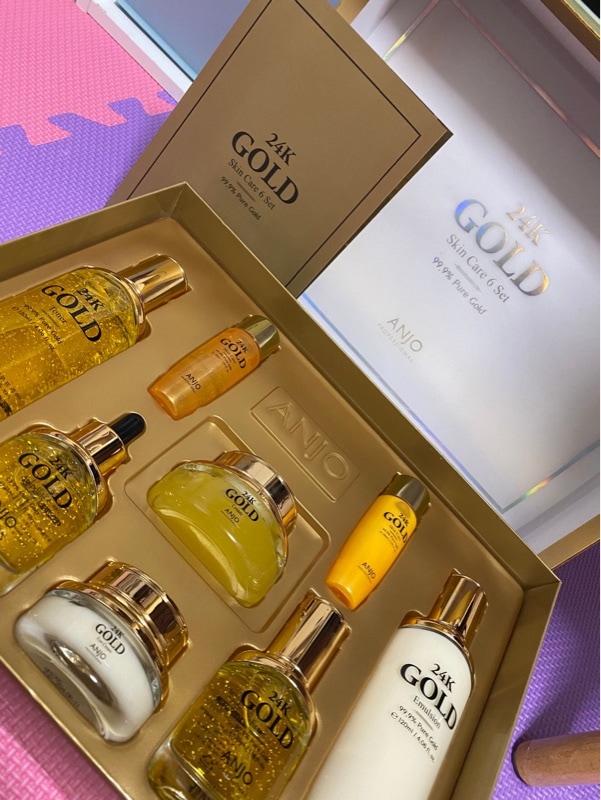 24Kゴールド スキンケアセット ANJO 24K GOLD スキンケアセット - メルカリ