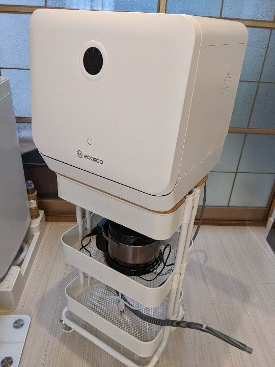 Qoo10] 食器洗い乾燥機 1年保証 工事不要 タン : キッチン家電