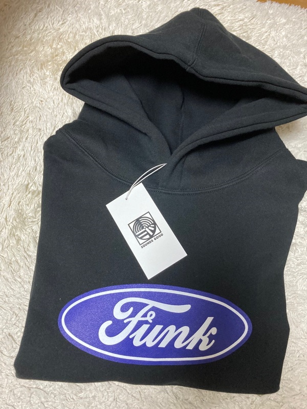 新商品！】 BTS V テテ着用 パーカー SOUNDS GOOD Funk Logo XL