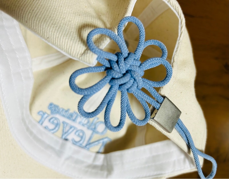 ONGO FLOWER KNOT CAP/24SS 韓国 組紐 キャップ ONGO CORDUROY FLOWER KNOT CAP