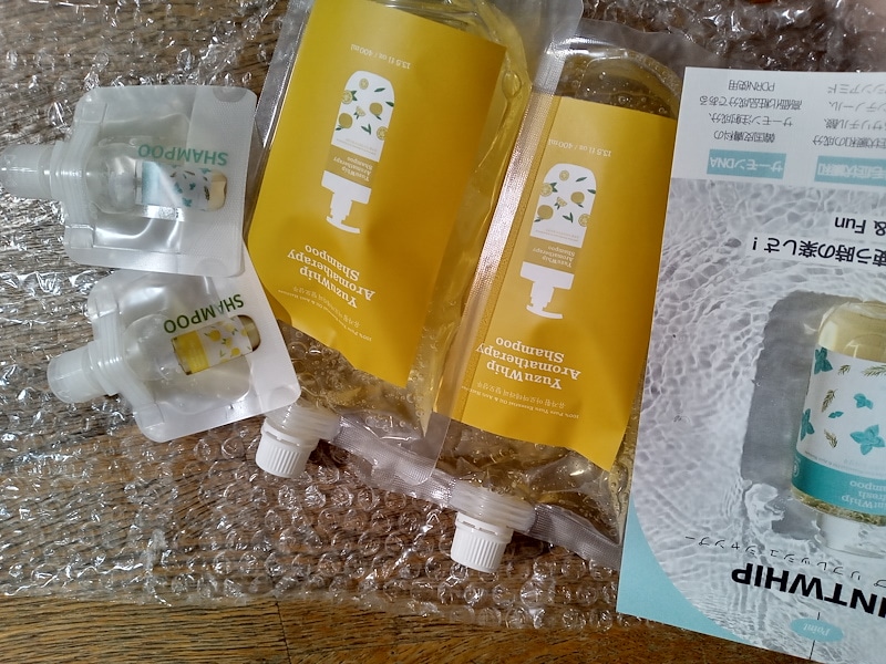 Qoo10] NATURAL&FUN [韓国シャンプー詰め替え1+1]ゆずホイ