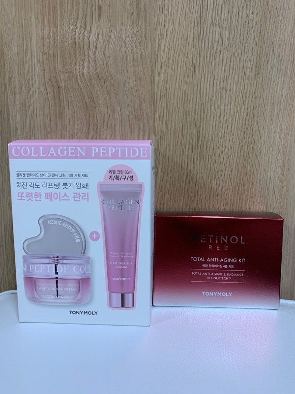 TONYMOLY コラーゲンペプチドクリームセット　2パック　（新品） コラーゲンペプチドV FITかっさクリーム企画セット