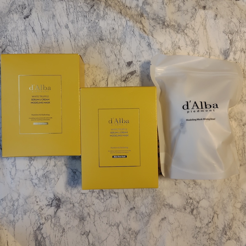 ホワイトトリュフセラム&クリームモデリングマスク[栄養&保湿], 4枚