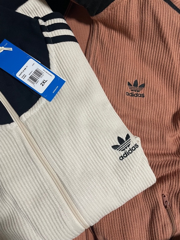 Qoo10 adidas ワッフル トラック ジャケット ミドル