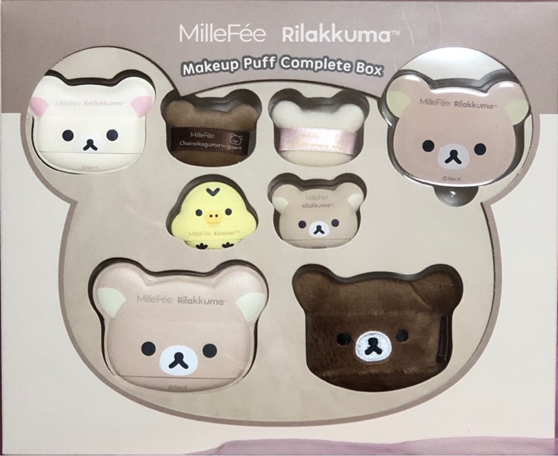 リラックマコラボパフ コンプリートボックス スマホグリップ付 MilleFee リラックマコラボパフ コンプリートボックス