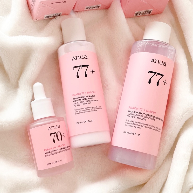 Qoo10] アヌア 桃トーンアップ3STEPセット(化粧水+
