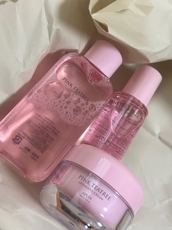 PINK TEATREE スキンケアトライアルセット 3種SET】ピンクティーツリースキンケア (トナー+セラム+クリーム) – APLIN