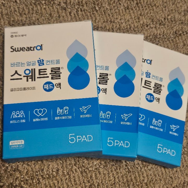 スウェットロール パッド sweatrol 韓国 薬局　制汗剤 顔用制汗剤 Qoo10] 東亜製薬 [正規品] スウェットロール パッド 5