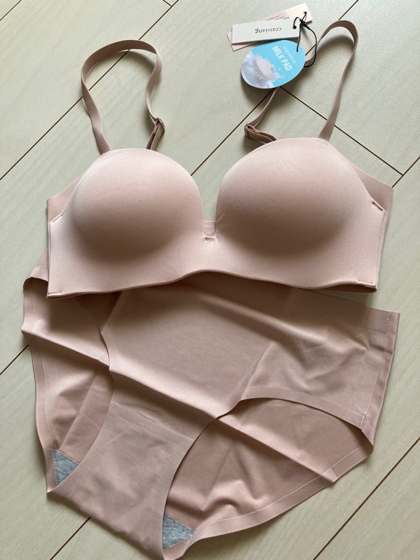 Qoo10 crassiang 【3セット】ミルクブラ 無地 ノンワイヤ