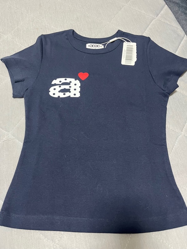 本日発送可能！aeae dot small letter tee navy DOT SMALL LETTER TEE [NAVY] – aeae JAPAN