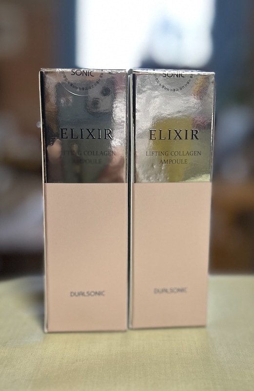 新品未使用 デュアルソニック ELIXIR リフティングコラーゲンセット エリクシールリフティングコラーゲンアンプル, 35ml