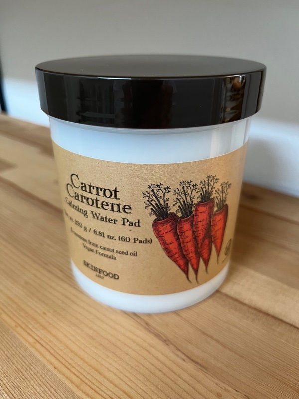 新品　SKINFOOD キャロットカロテン カーミングウォーターパッド　4個 SKINFOOD スキンフード キャロットカロテン カーミング