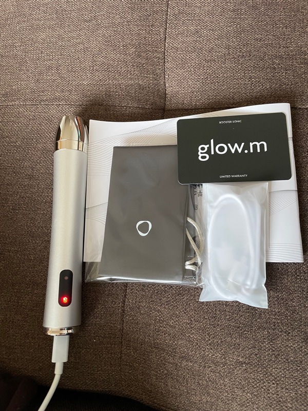 新品未使用未開封 グロウエム Glow.M ブースターソニック 専用ジェル付き 試してみた】ブースターソニック Glow.Mのリアルな口コミ