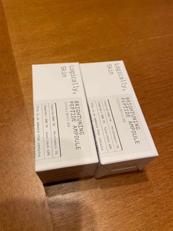 ❤︎❤︎m❤︎❤︎ ブライトニング ペプチドアンプル 30ml 2個セット Qoo10] ロジカリースキン ブライトニングペプチドアンプル 30ml