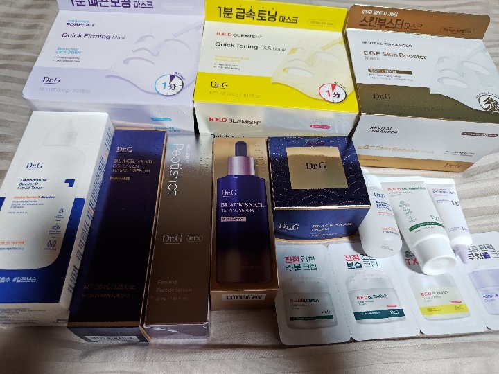 Dr.G リバイタル エンハンサーEGFセット＋ フェイスパック2箱セット Qoo10] ドクタージー 【プレミアム EGF】 リバイタルエンハ