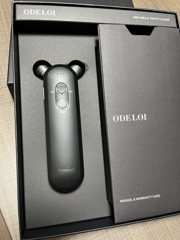 ODELOI 美顔器 ブラック ODELOI / チタンショット 中周波 美顔器の商品情報｜美容