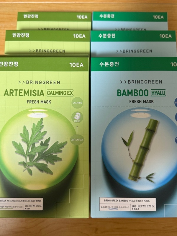 マイセル　オリジナル　BRING GREEN シートマスク BRINGGREEN フレッシュマスクパック1枚 5種 | OLIVE YOUNG Global