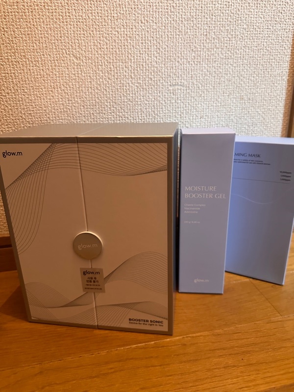 【未使用】glow.m ブースターソニック Qoo10] Glow.M 【プレミアムエステ体験】ブースターソニッ