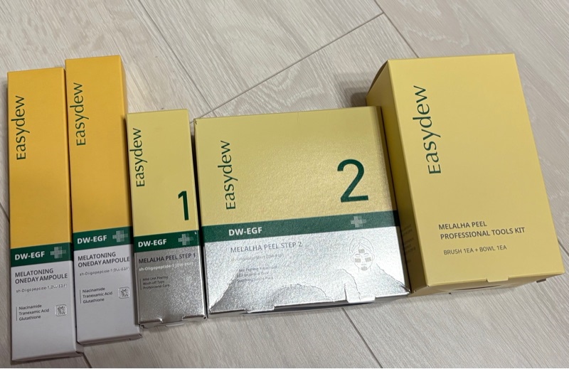 新品！DW-EGF メララピール プログラム　大容量　(3分LHAピーリング) Qoo10] イージーデュー DW-EGF メララピール プログラム