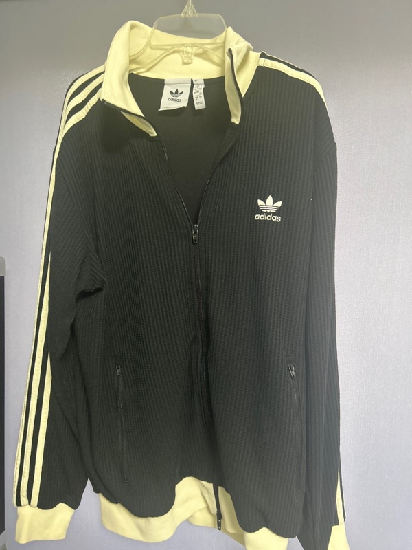 【新品未開封】adidas ワッフルトラックジャケット JV9263 XL adidas WAFFLE BASKETBALL TRACK TOP ワンダーホワイト