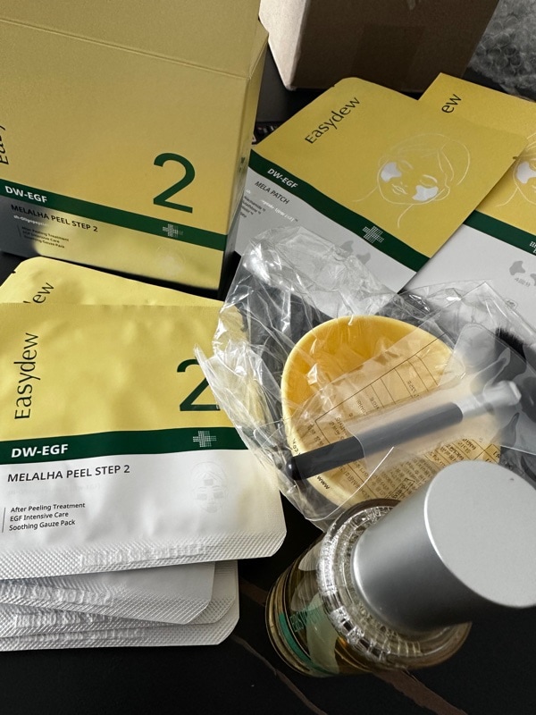 新品！DW-EGF メララピール プログラム　大容量　(3分LHAピーリング) Qoo10] イージーデュー DW-EGF メララピール プログラム