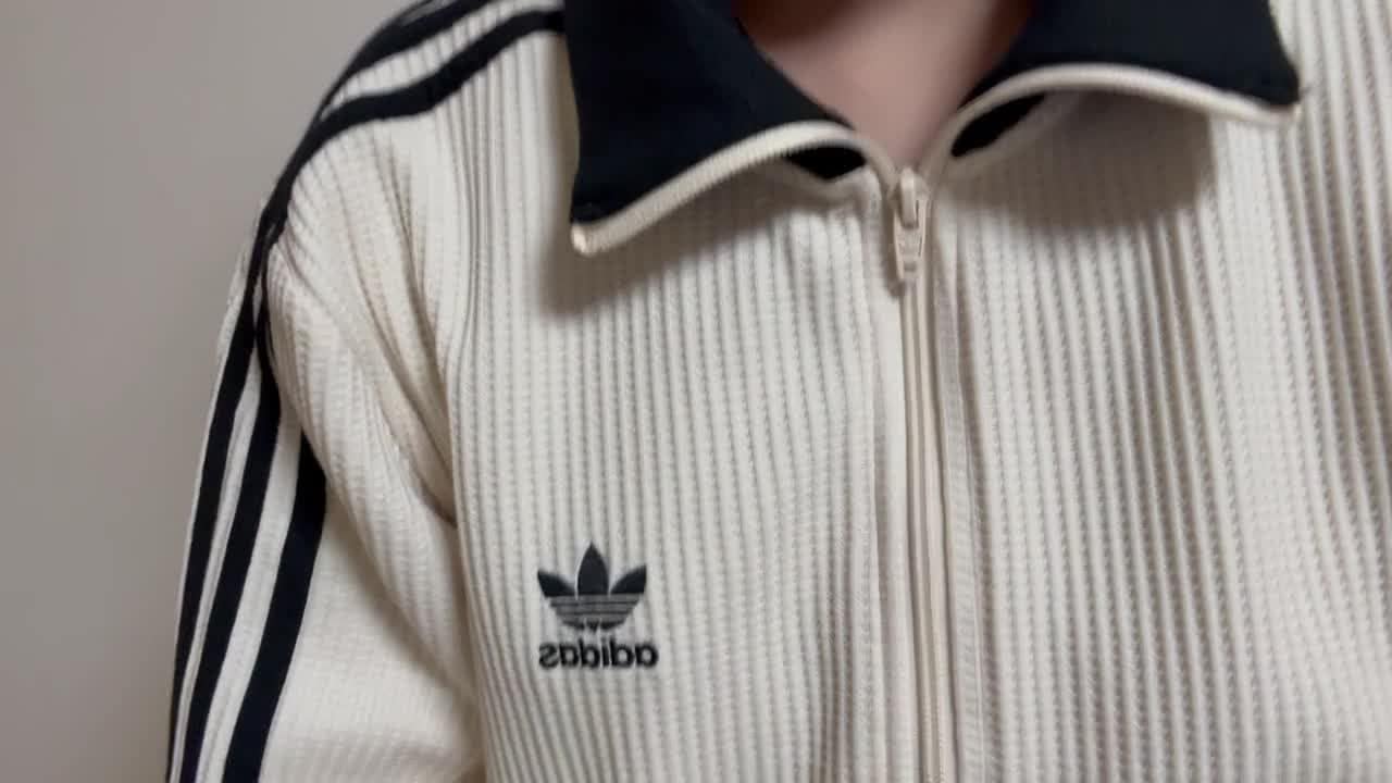 Qoo10 adidas ワッフル トラック ジャケット ミドル