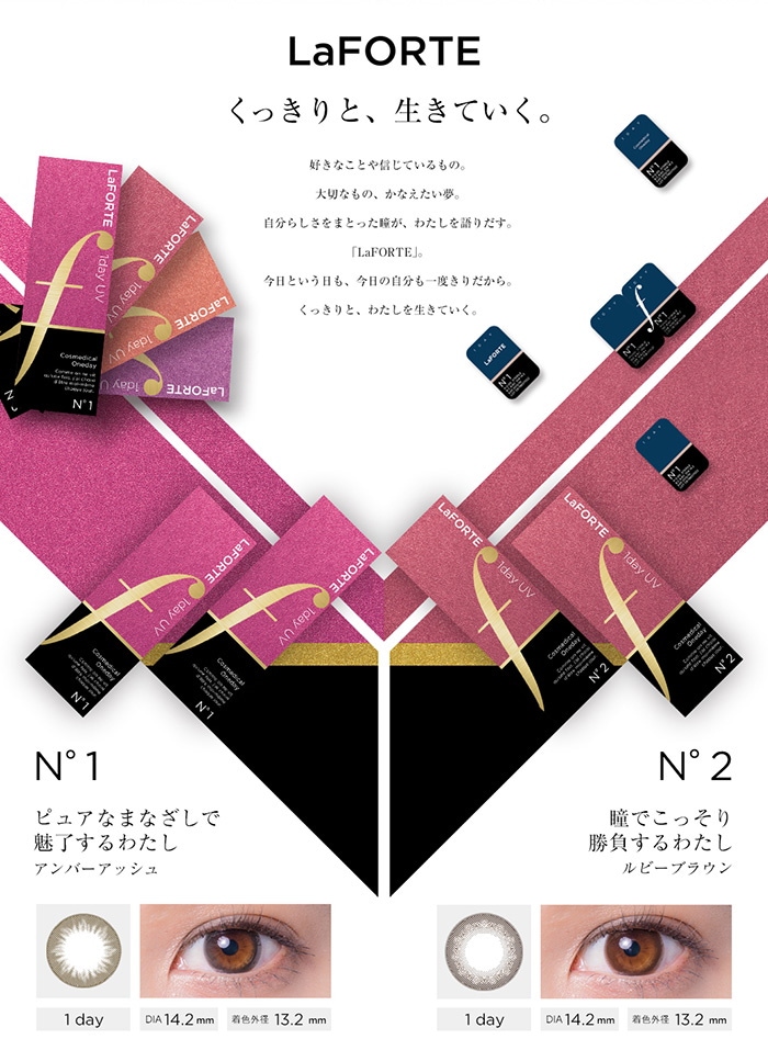 ラフォルテコンセプトNo1アンバーアッシュNo2ルビーブラウン