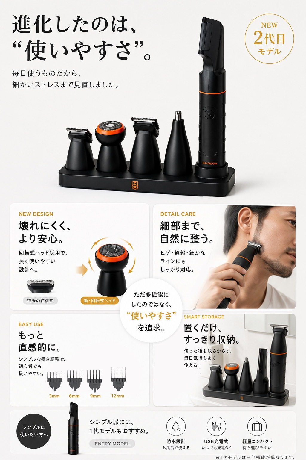 MAXGROOM·ボディシェーバー·メンズ