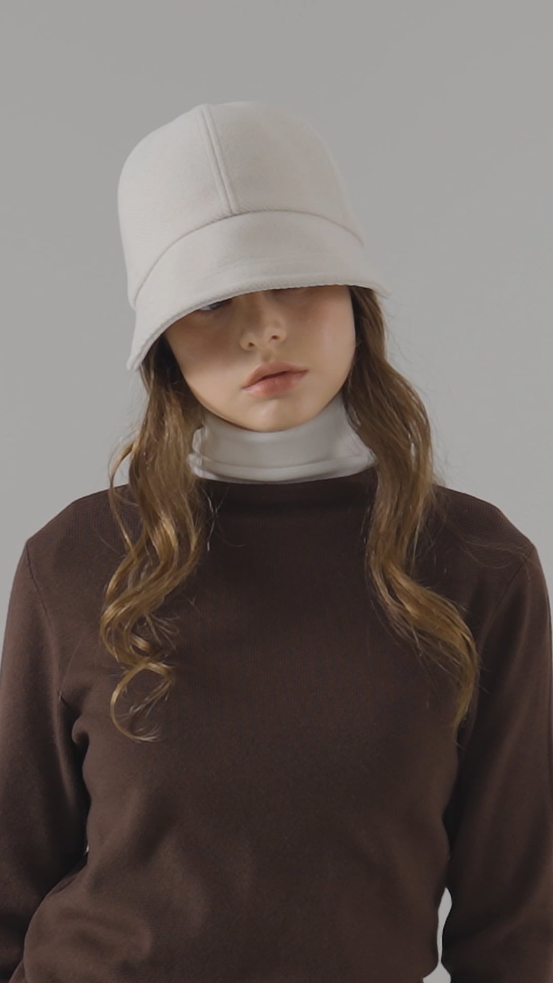 Qoo10 VARZAR VA カーブド ボンネットハット 無地